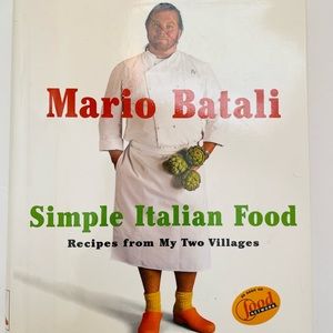Vtg 1998 Cook Book Mario Batali Simple Italian Food Recipes from My Two Villages